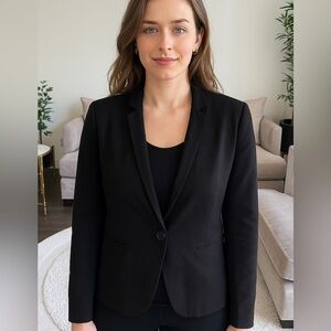 J. Crew Black Blazer Classic Wool Jacket Size 0